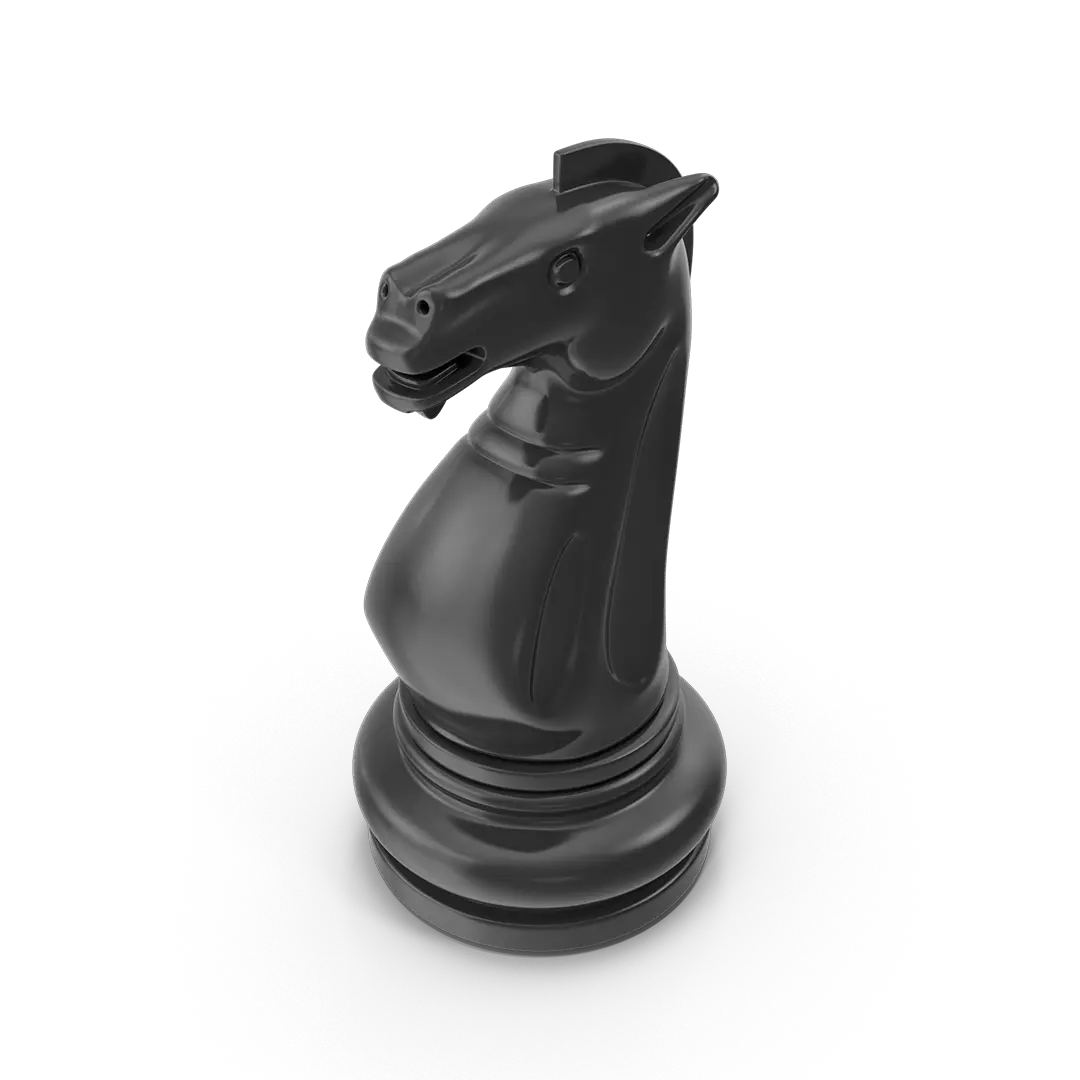 Pieza de caballo de ajedrez